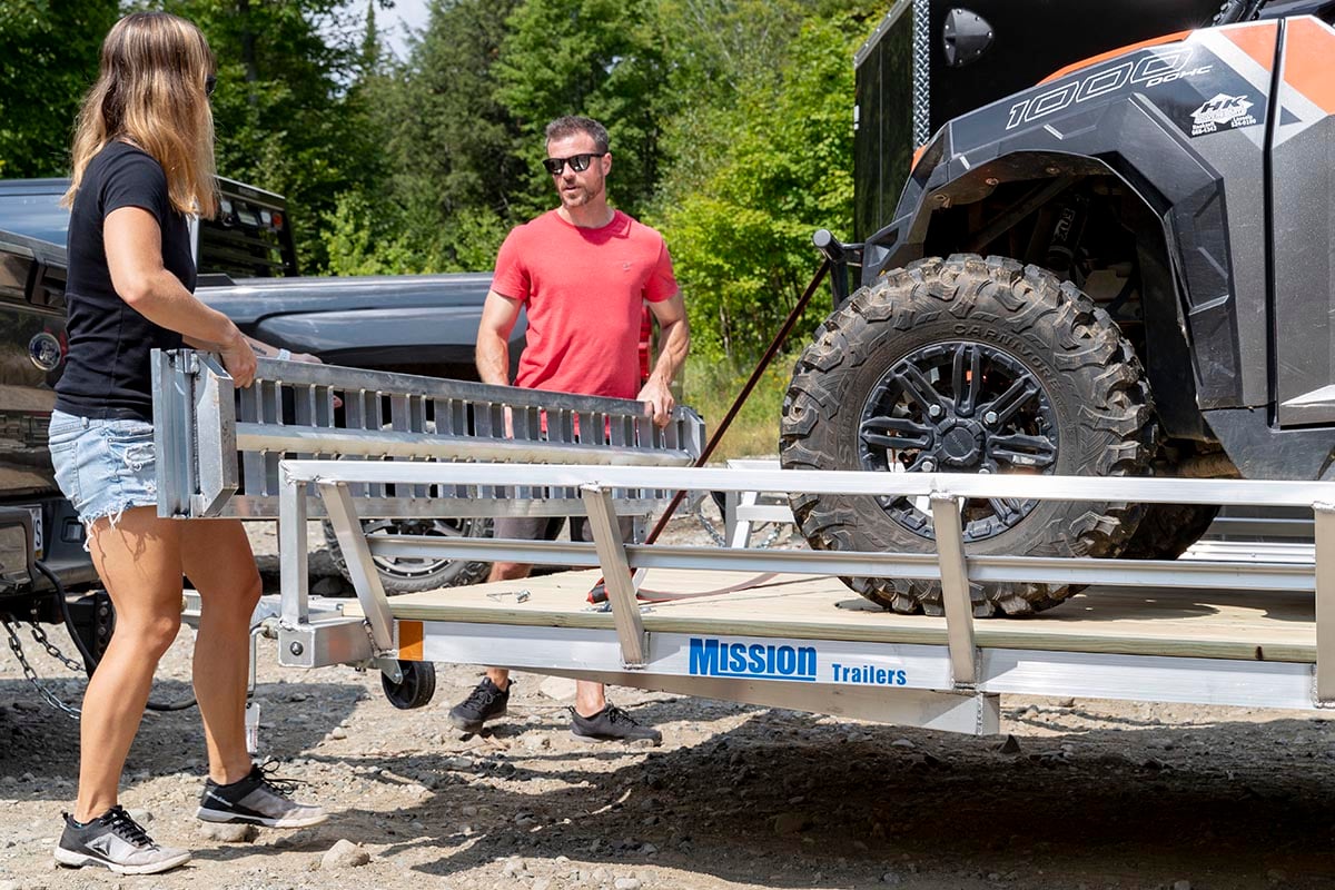 83" Width Open Aluminum ATV Haulers By Mission Trailers